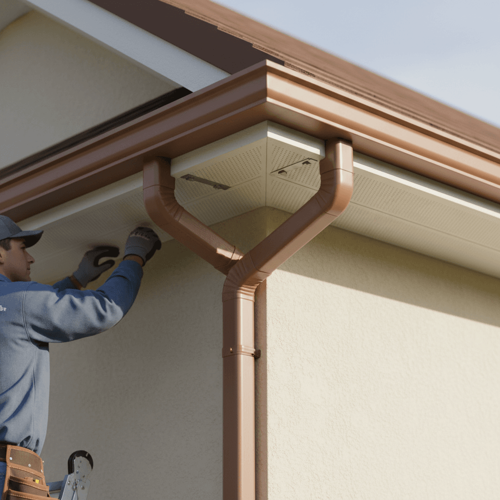 Gutter installation and maintenance work