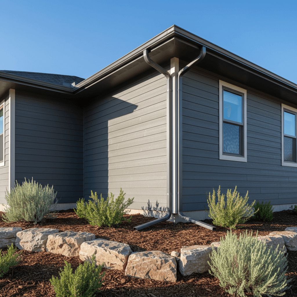 Gutter and downspout installation