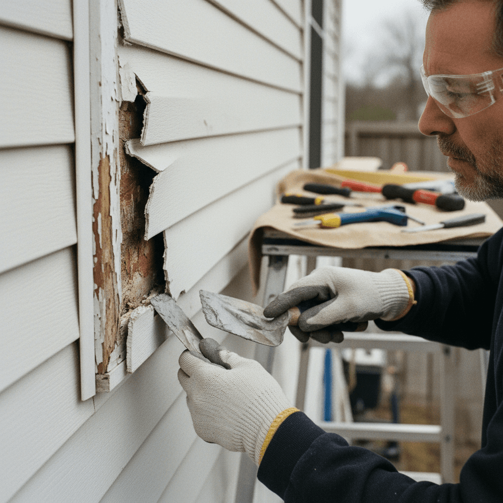 General repair work showing diagnostic assessment and solution implementation