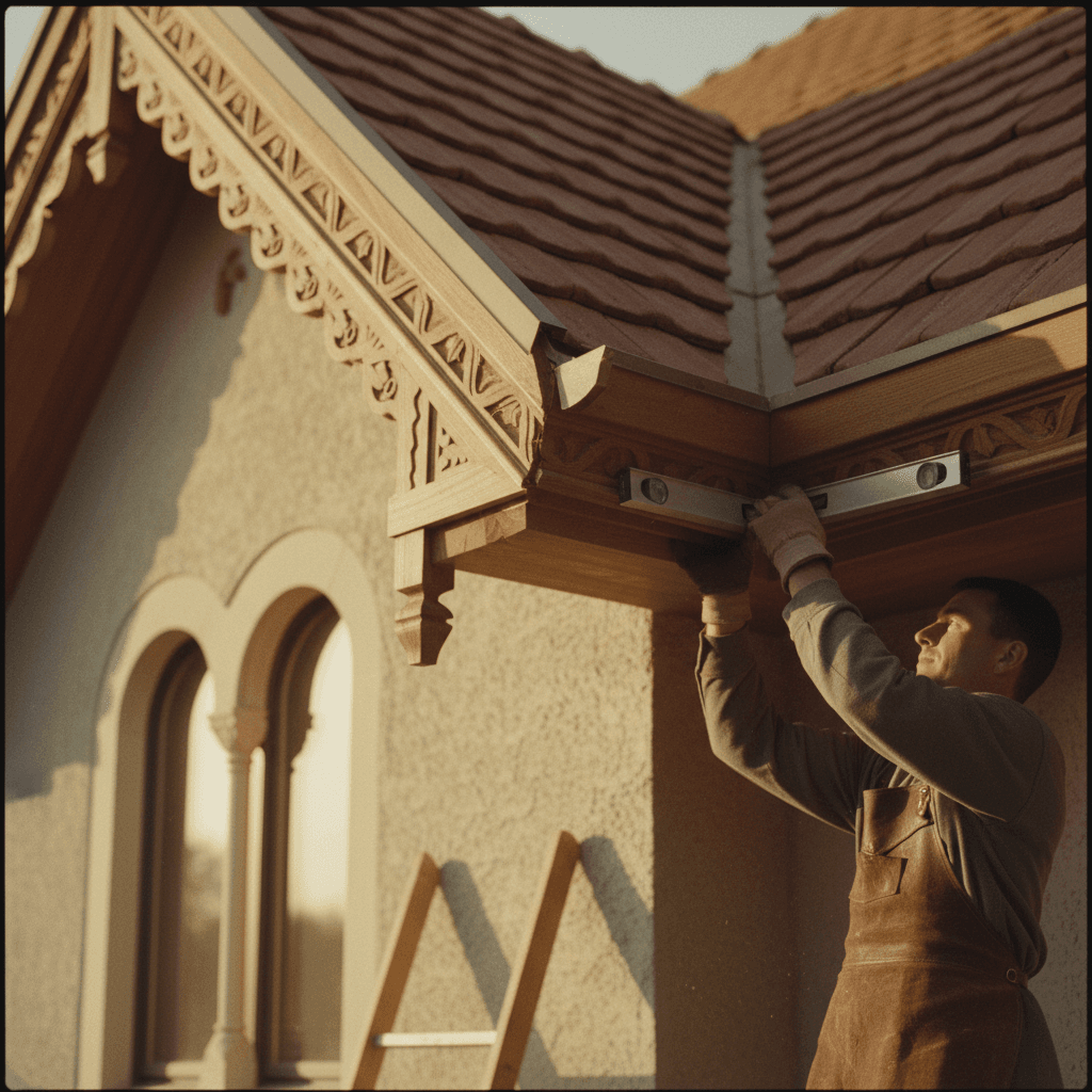 Trim and fascia installation showing precise fit and protective function