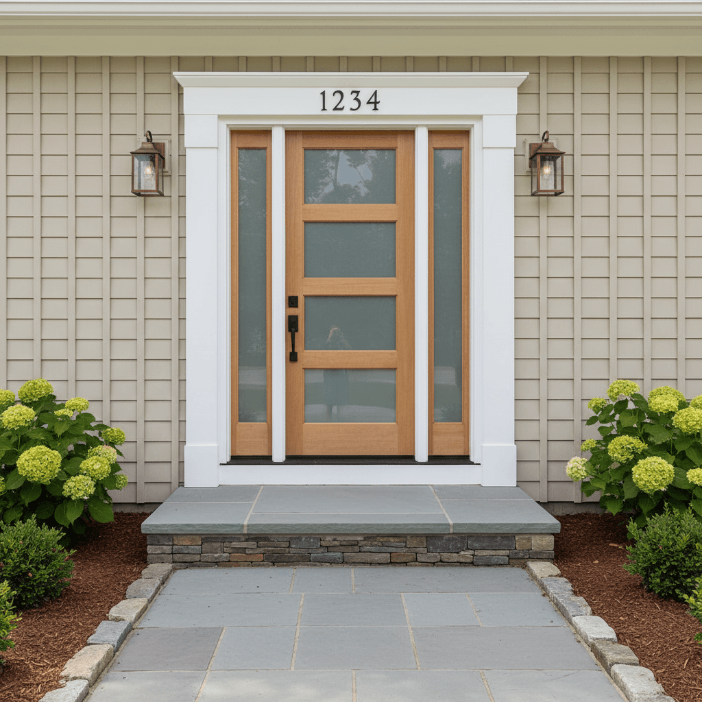 Residential entrance and curb appeal improvement
