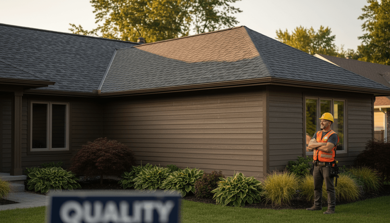 Residential home with newly installed roofing and siding in Carbon County, Utah