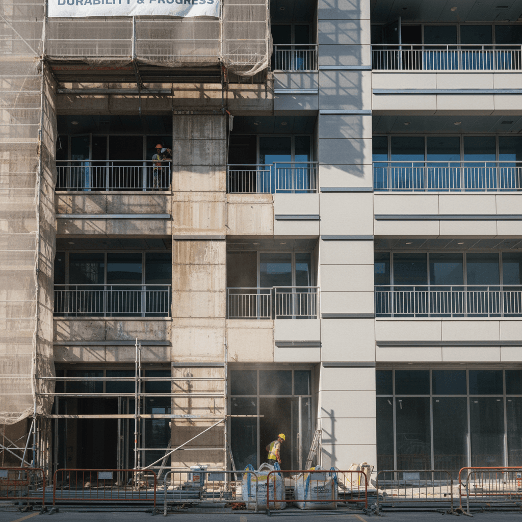 Commercial exterior upgrade project