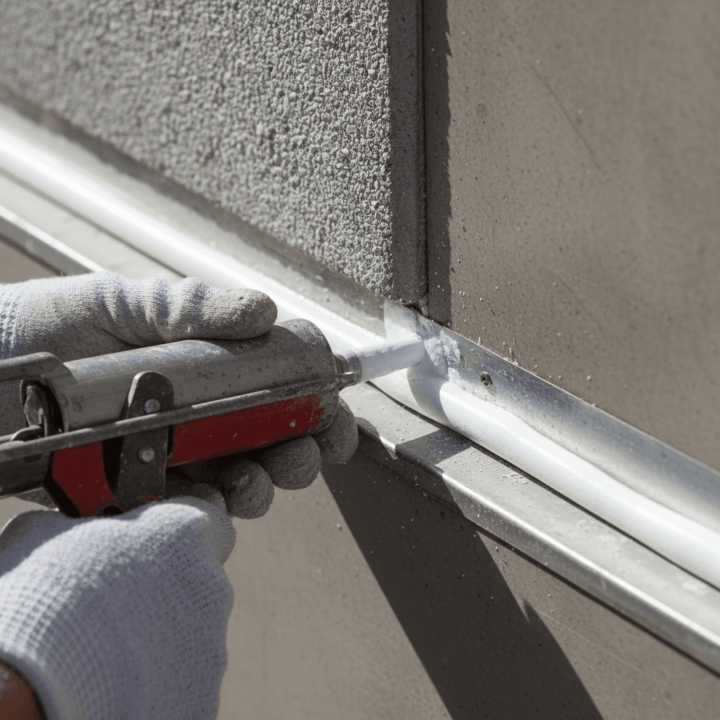 Caulking and weatherproofing