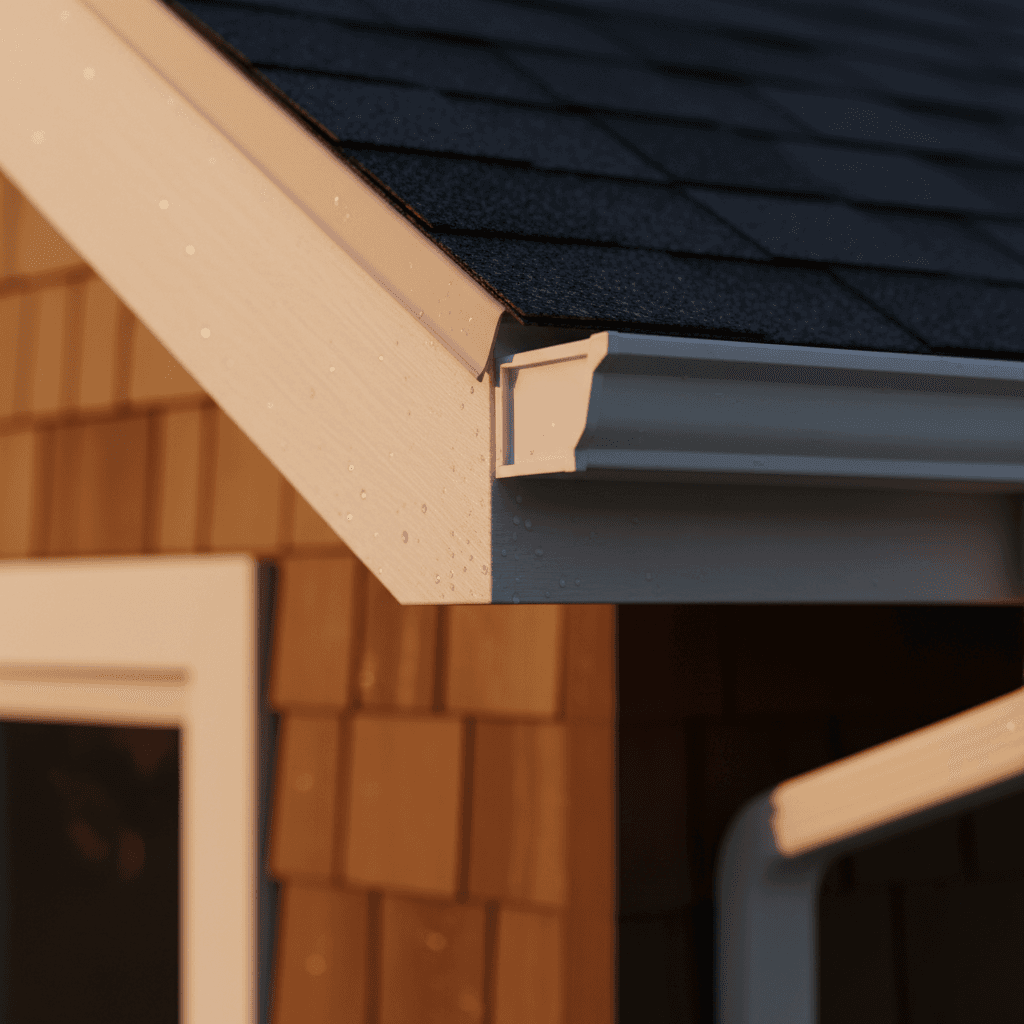 Fascia and soffit installation detail